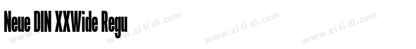 Neue DIN XXWide Regu字体转换